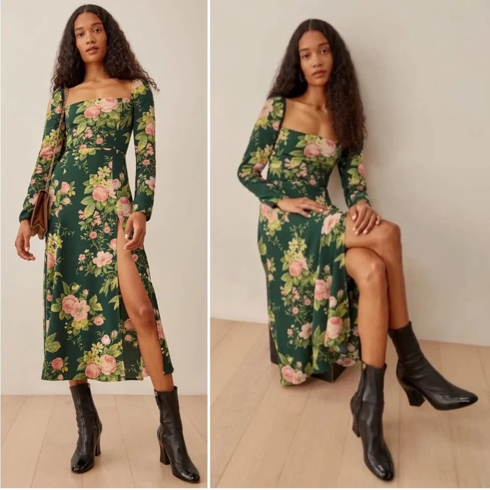 Reformation Sigmund Dress-Belvedere - Picture 2 of 16